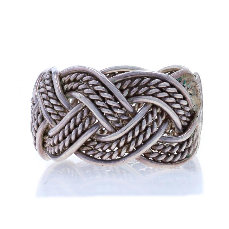 Native American Benny Peralto Navajo Sterling Silver Cuff Bracelet 6 1/2