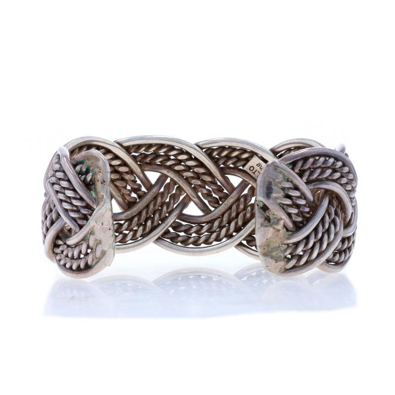 Native American Benny Peralto Navajo Sterling Silver Cuff Bracelet 6 1/2