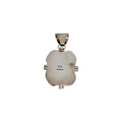 Pendentif amérindien Cecil Sanders en argent sterling et charoite n°20840