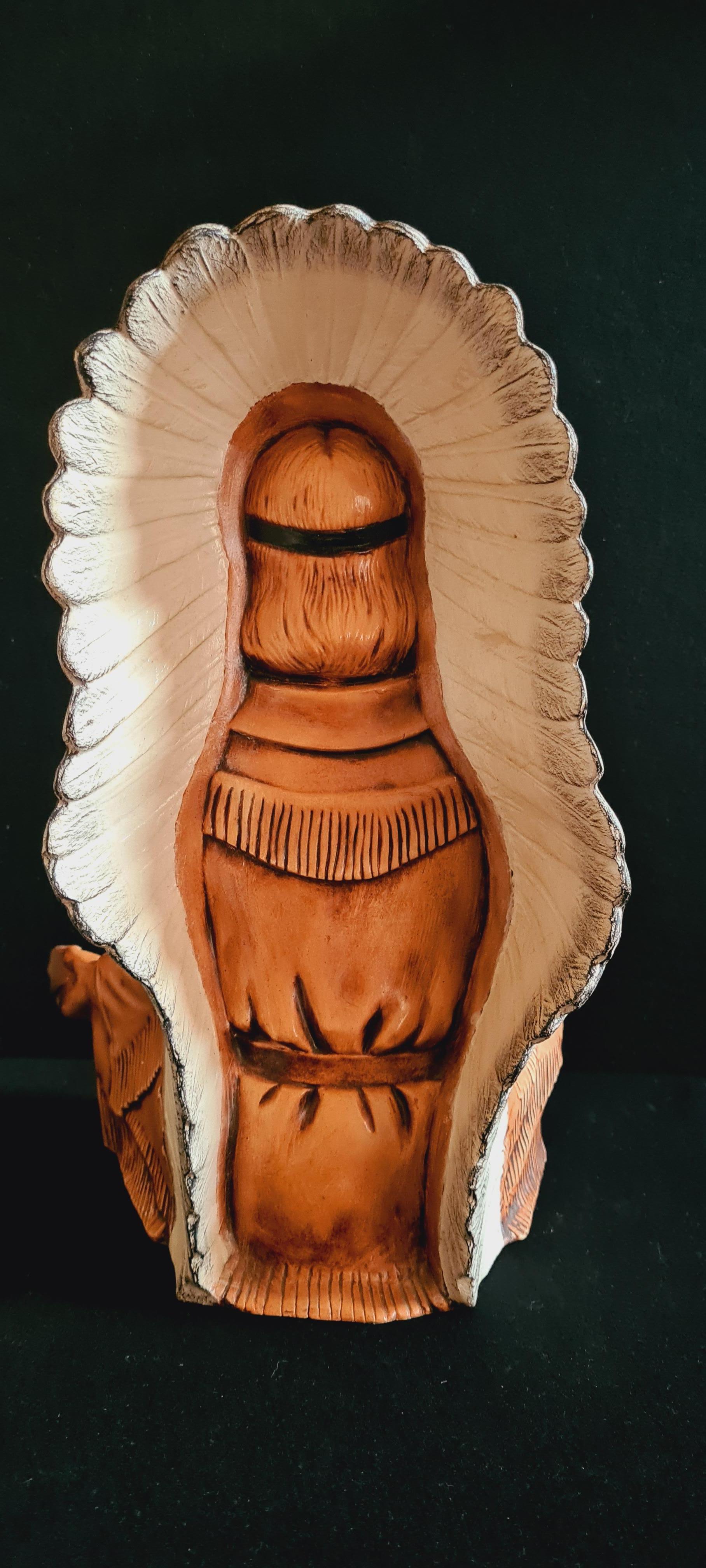 ceramic native american statues