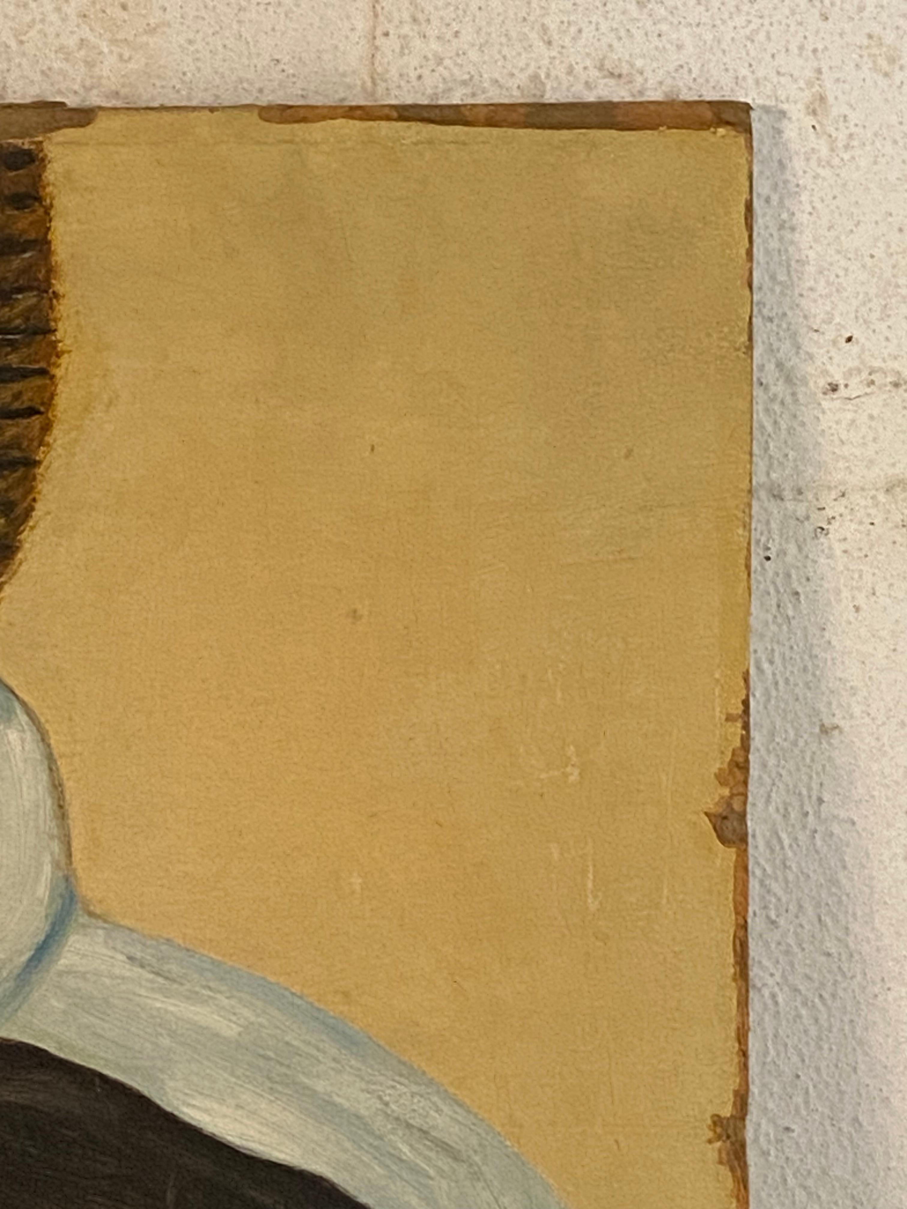 Pintura de un cacique nativo americano a la manera de Winold Reiss 6
