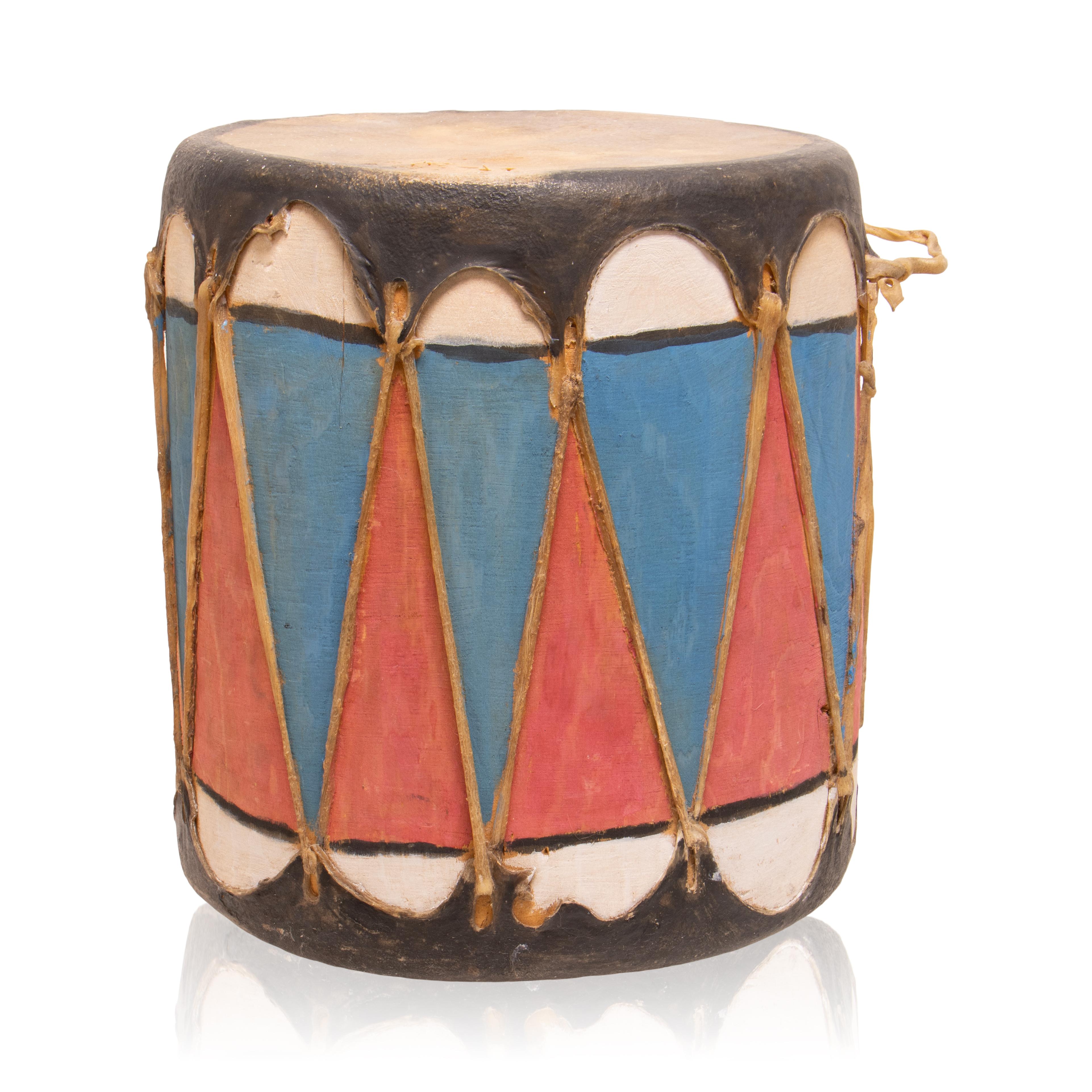 Native American Cochiti Painted Drum For Sale 1
