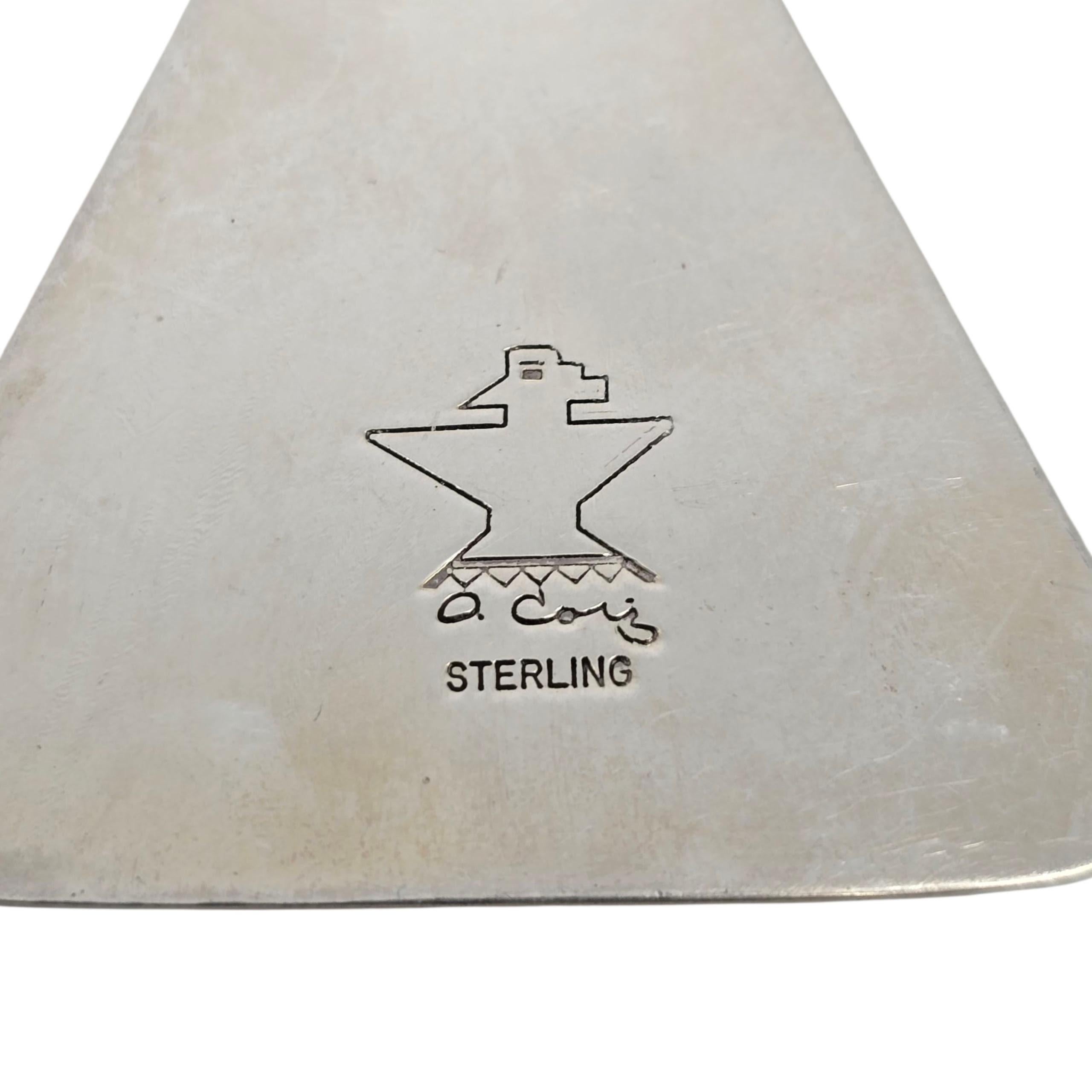 Ciondolo con intarsio di pietre multiple del nativo americano Daniel Coriz in argento sterling #23593 in vendita 2