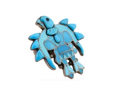 Native American Eagle Dancer Turquoise Sterling Ring