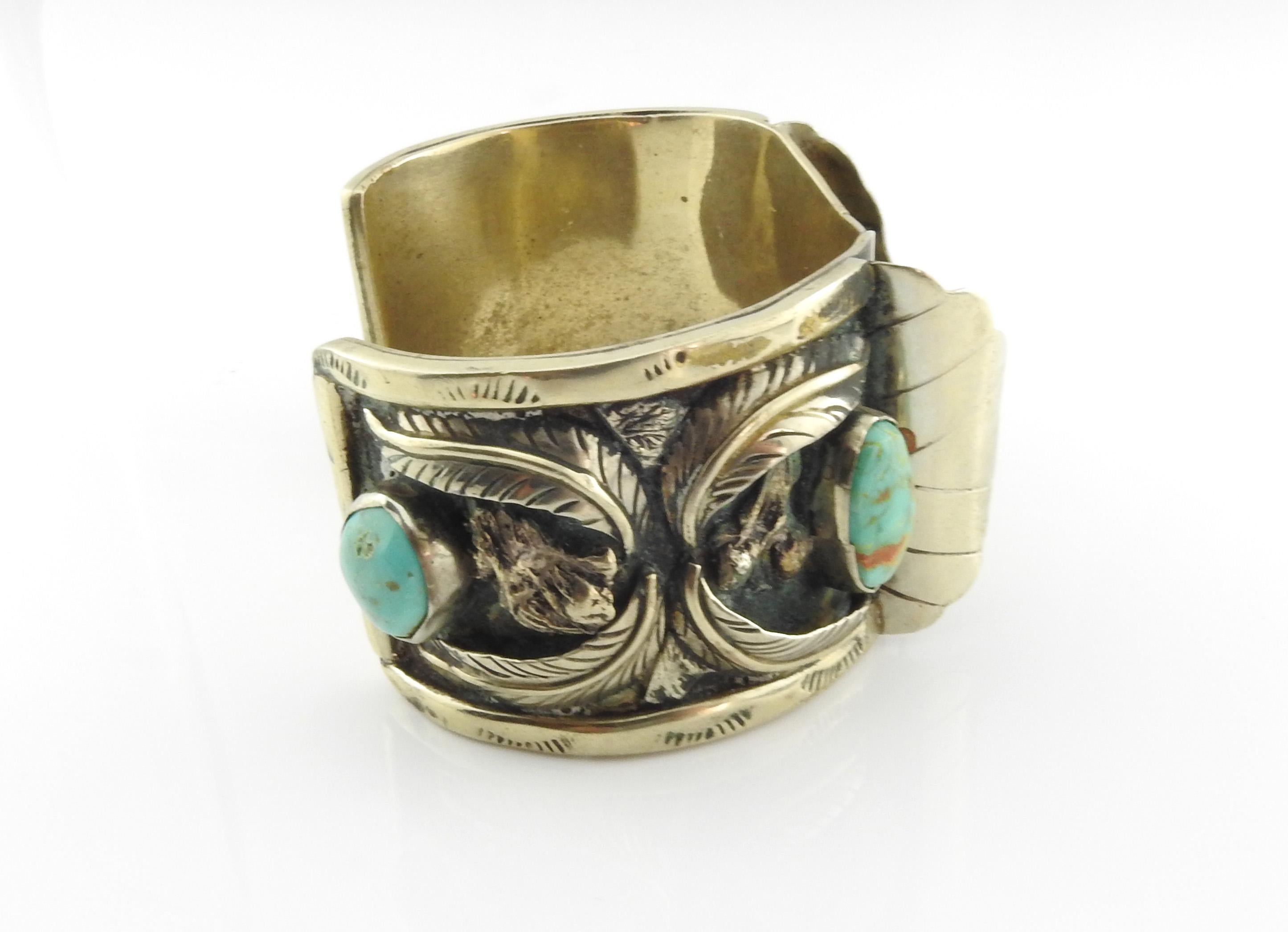 Eugene Seely Sterling Silber Türkis Uhr Manschette, Indigene Kunst (Nord-/Südamerika) 3