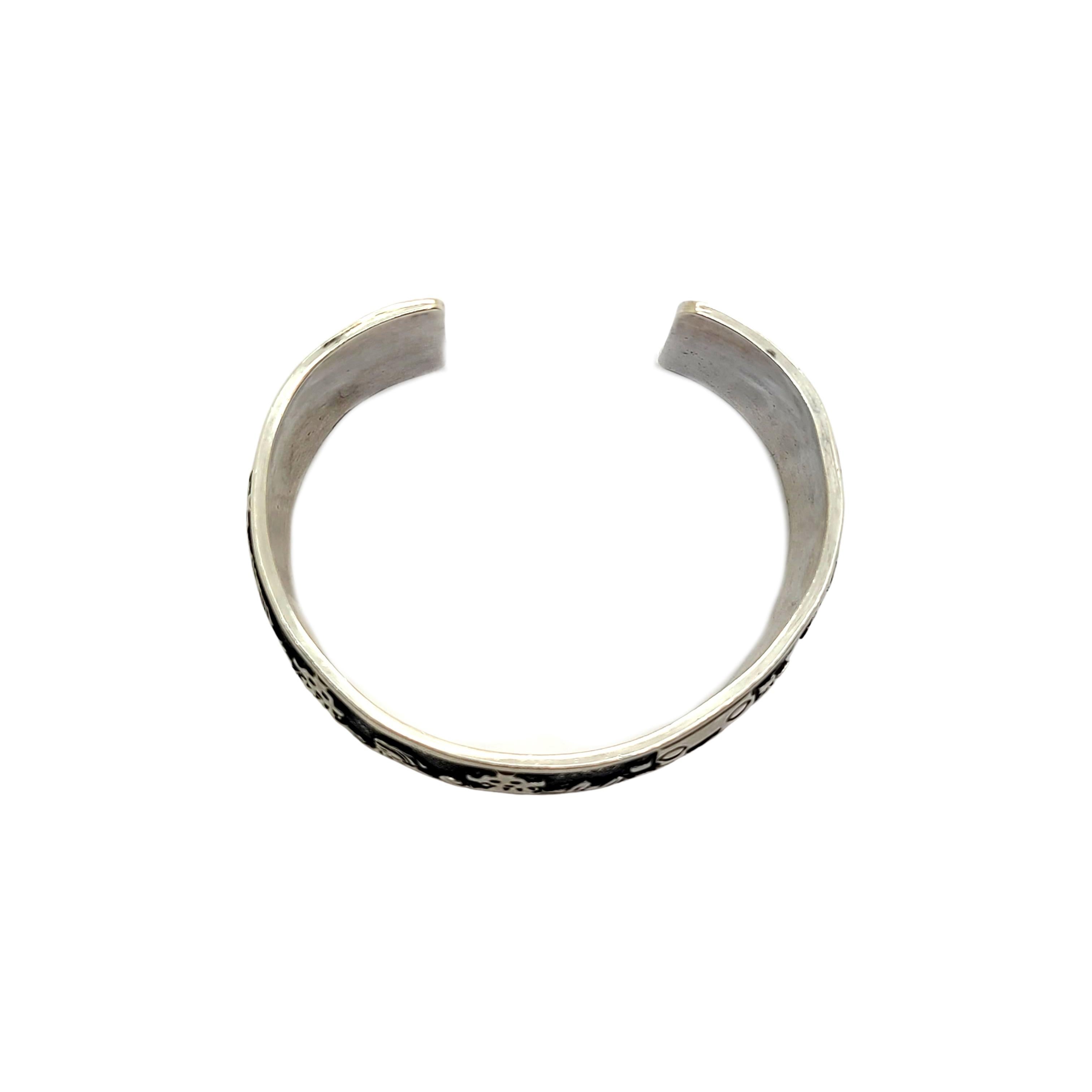 Indigene Kunst (Nord-/Südamerika) Floyd Becenti Jr & Lloyd Becenti Sterlingsilber Armspange 4