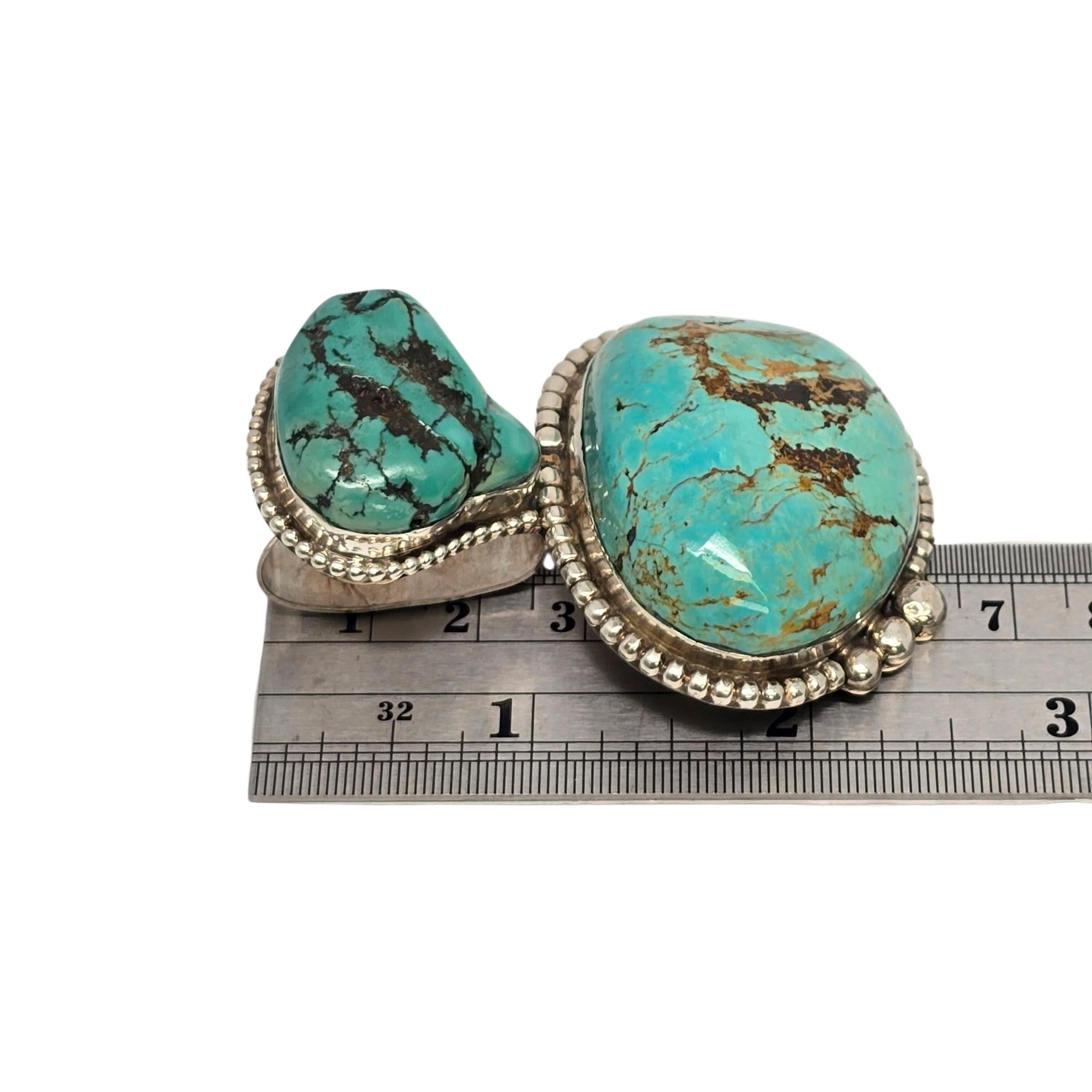 Ciondolo in turchese d'argento dei nativi americani Gale Self Choctaw #23594 in vendita 2