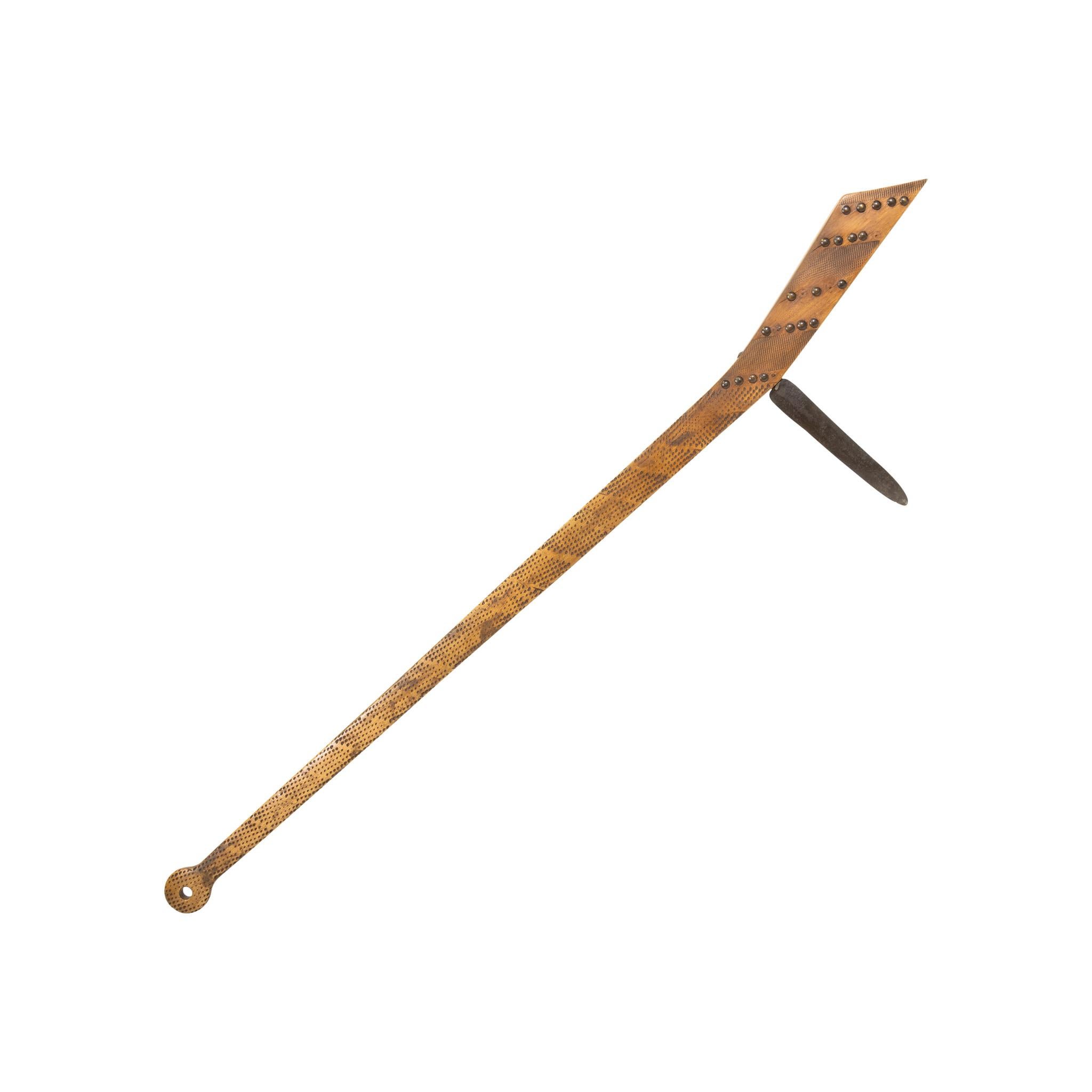 Metal Native American Gun Stock Club For Sale