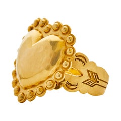 Heart Ring 18 Karat Yellow Gold