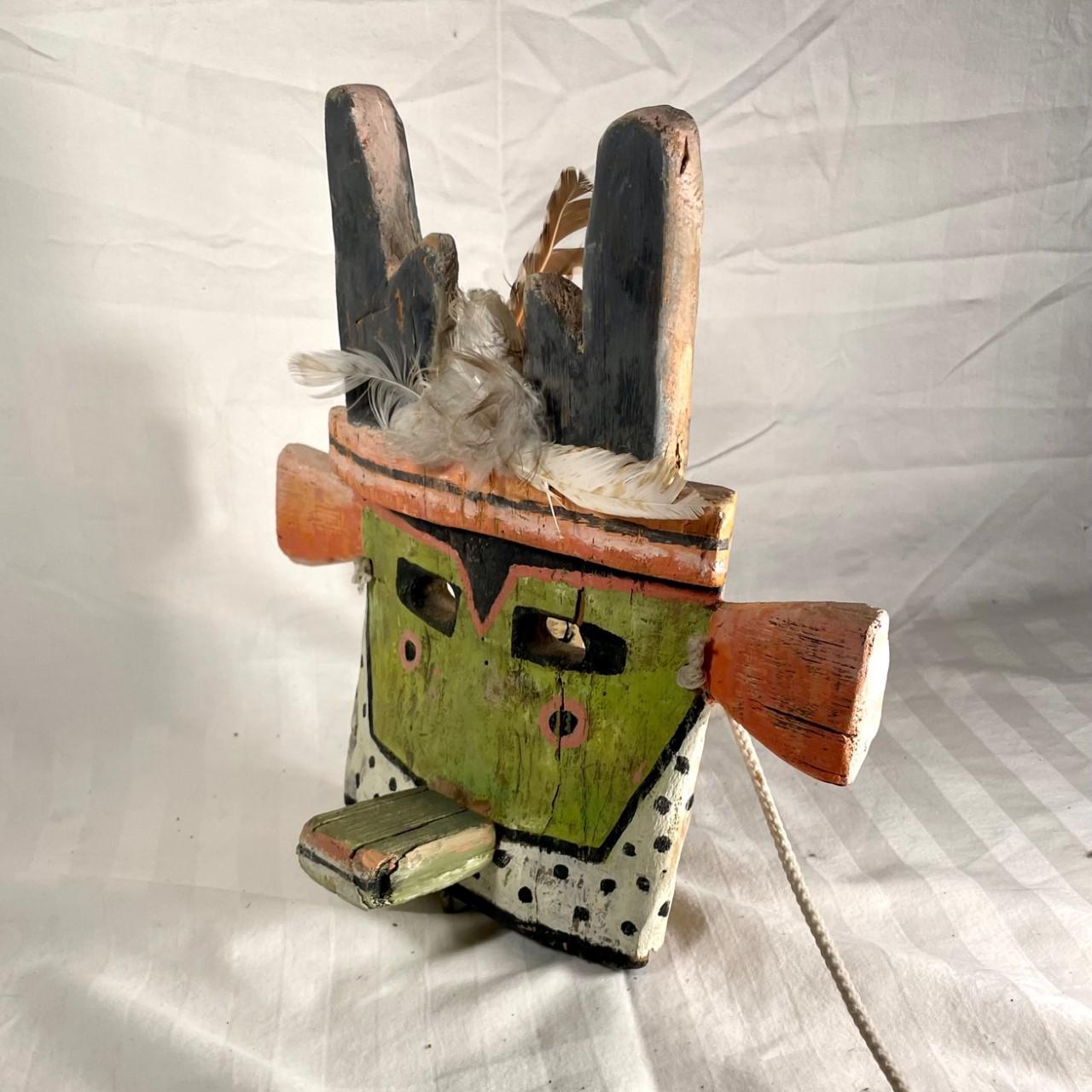 Native American Hopi Pueblo Antelope Kachina Mask. 5