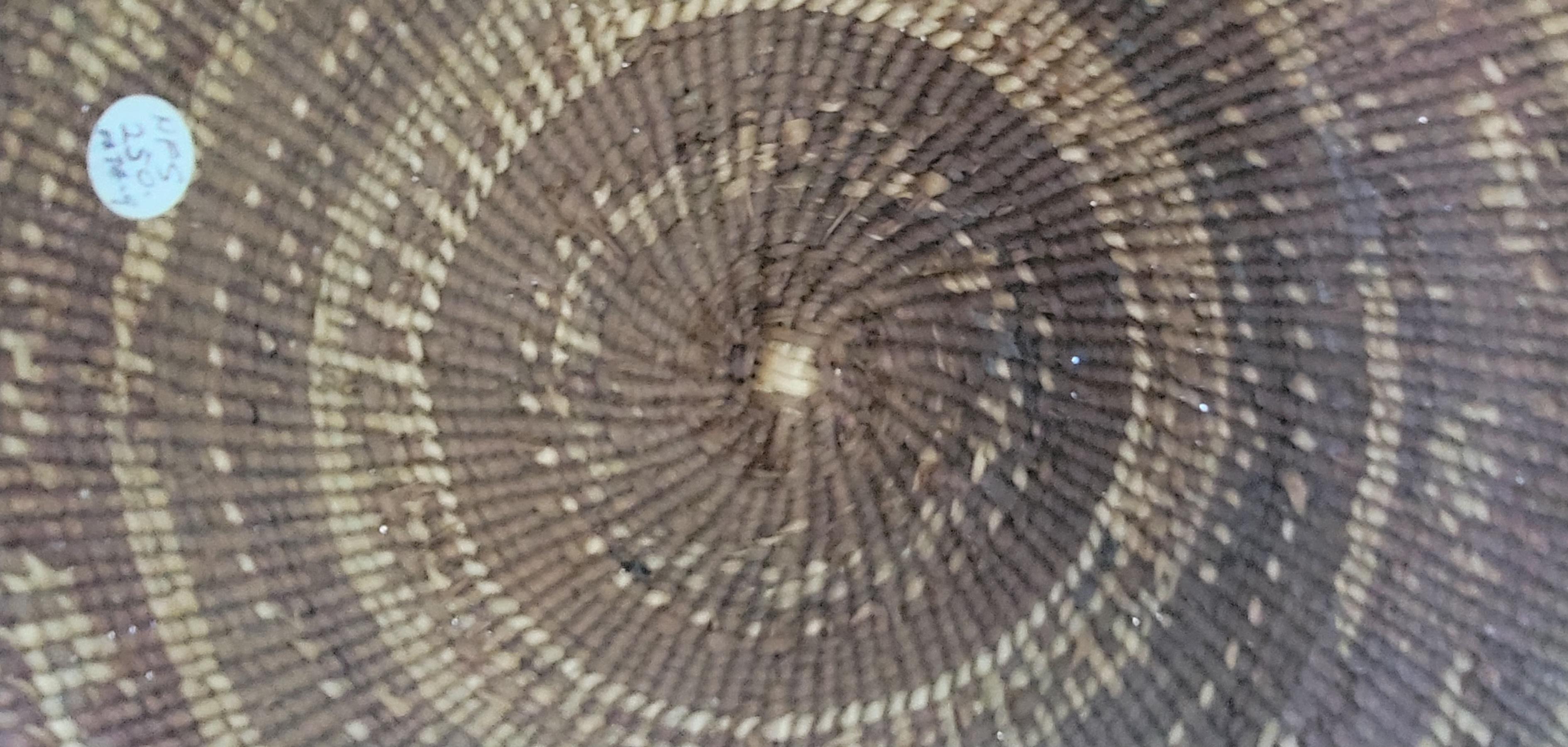 Hand-Woven Native American Hupa Hat Basket Circa. 1900
