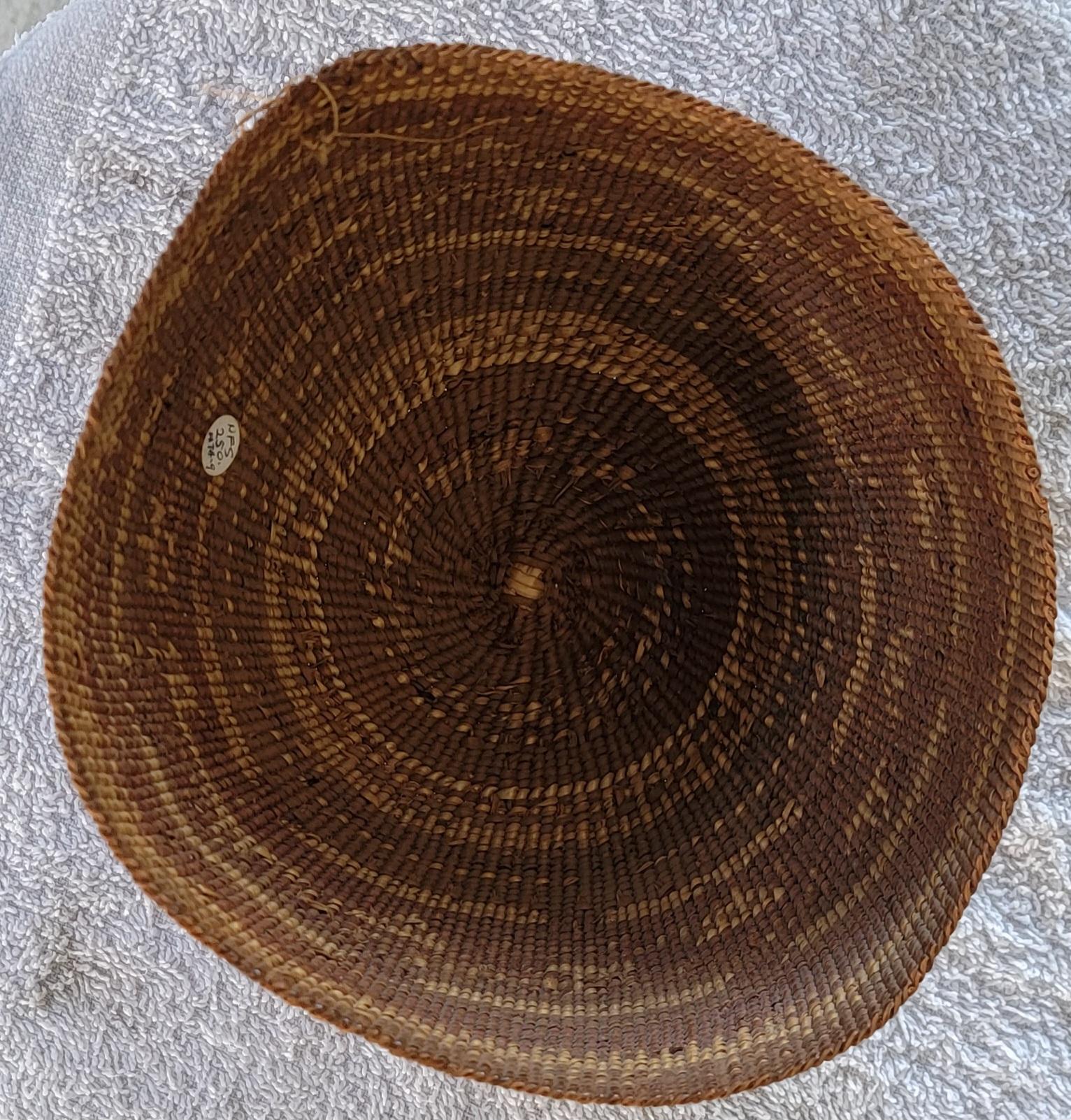 Native American Hupa Hat Basket Circa. 1900 1