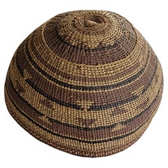 Native American Hupa Hat Basket Circa. 1900