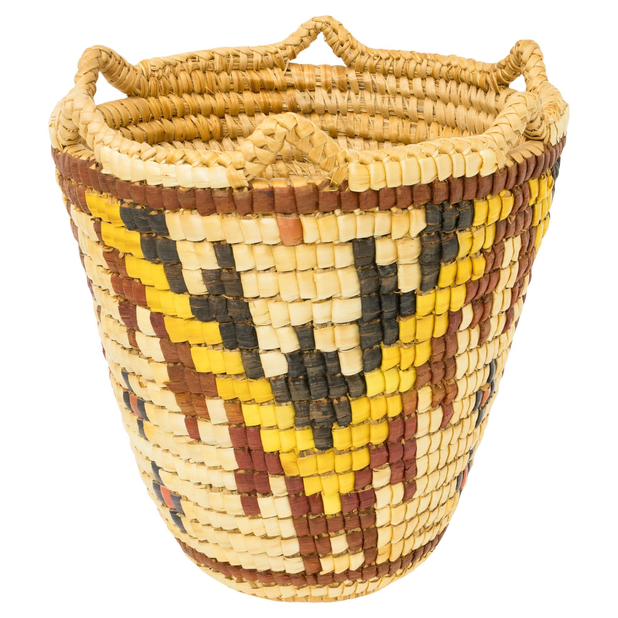 Native American Imbricated Klickitat Basket