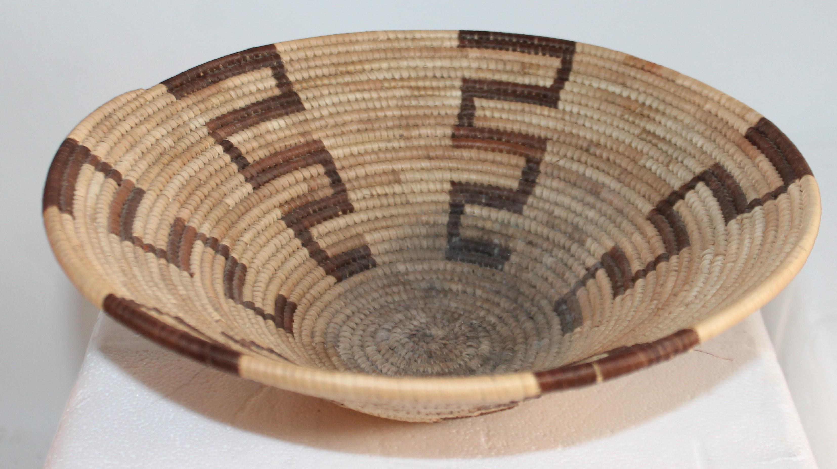 This most unusual shaped basket is in pristine condition and probably from the 1930s. Such a great cone shape.