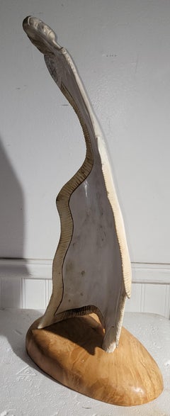 Native American Indian Carving By Clye Drew 1953