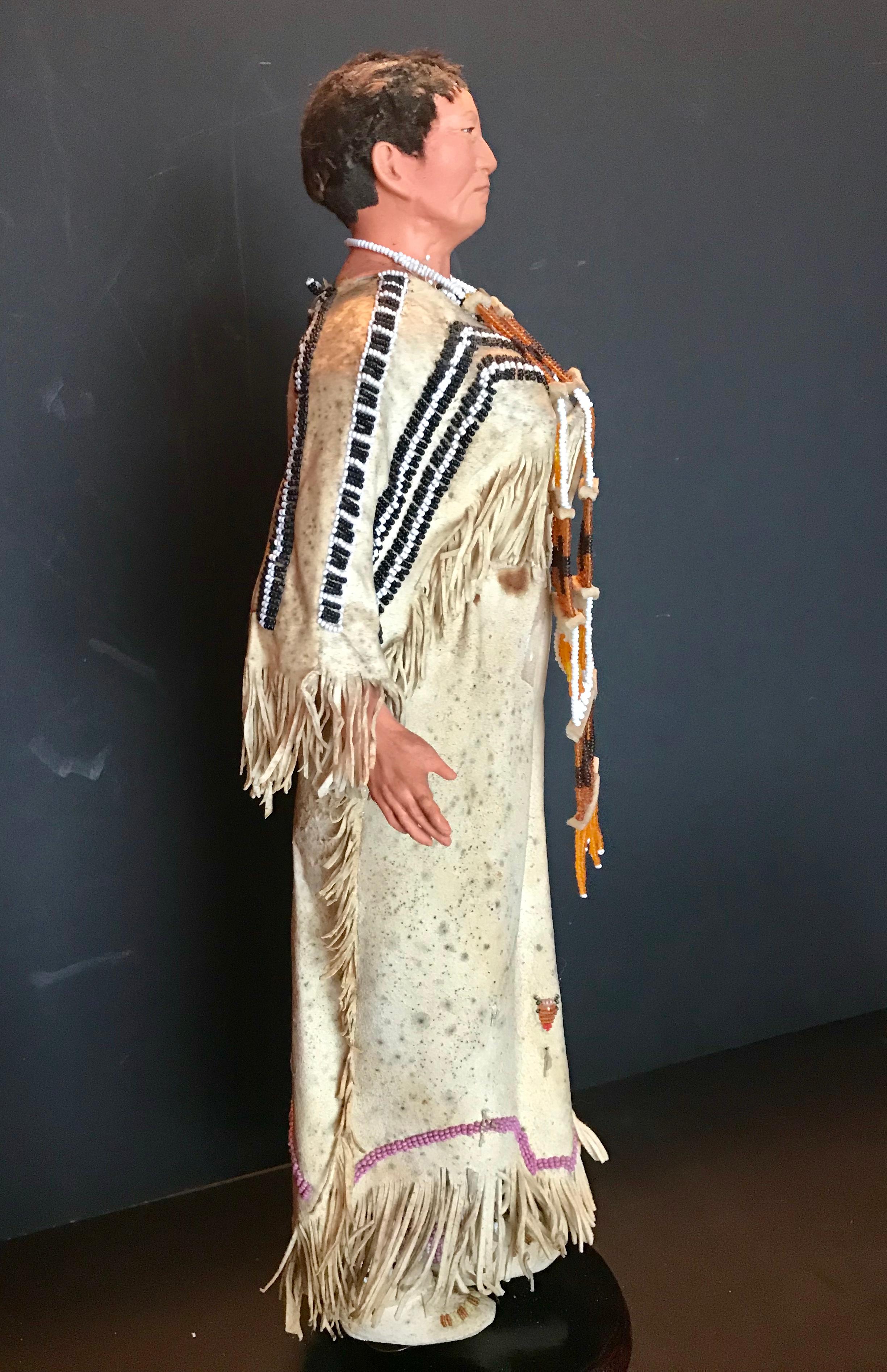 Native American Indian Doll with Traditional Lakota Sioux Cherokee Wedding Dress 7