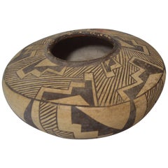Native American Indian Fine rare Vintage Zuni Pottery Bowl