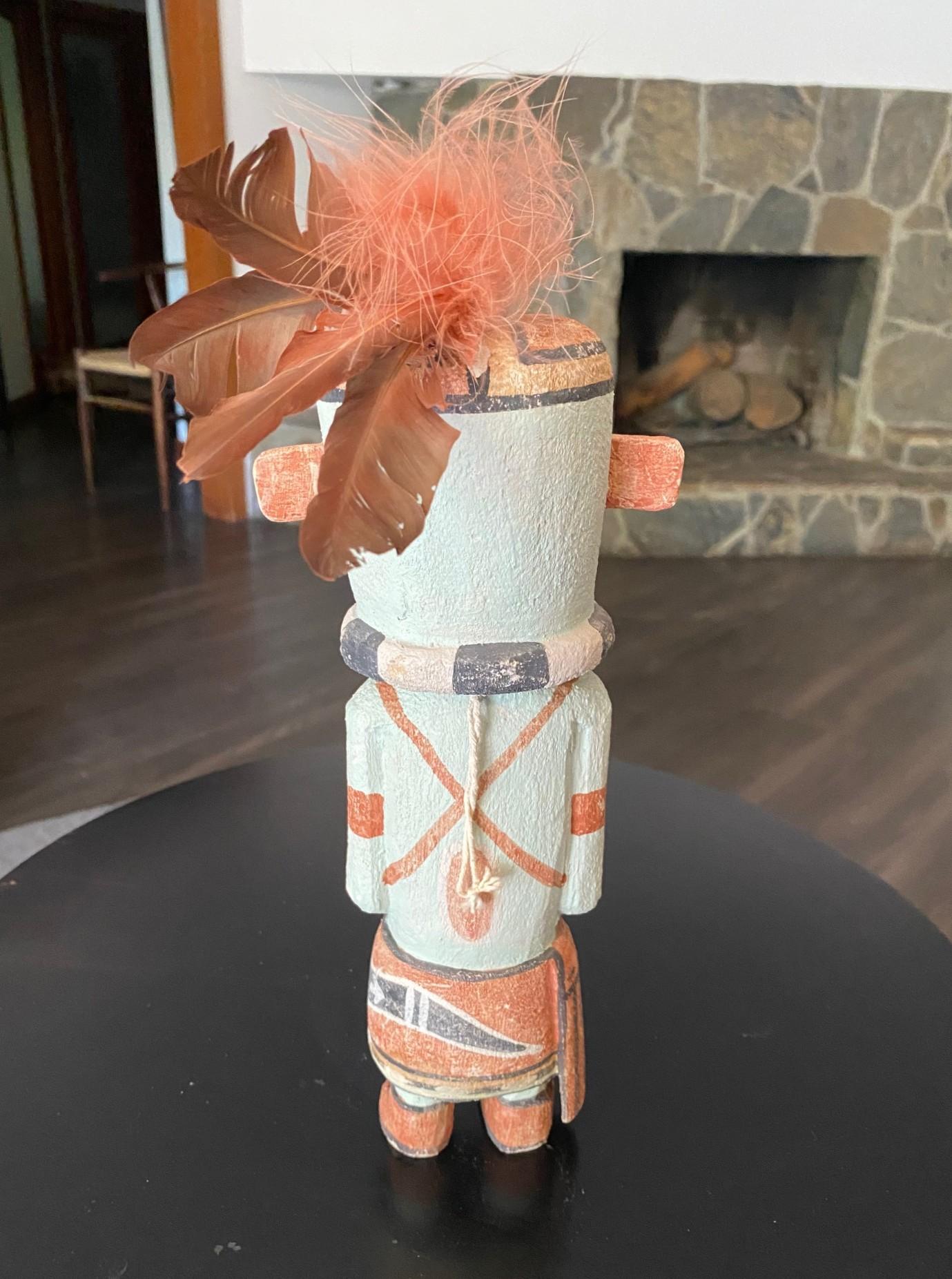 Escultura Tótem de Madera Kachina Muñeca Katsina de los Indios Nativos Americanos Hopi del Sudoeste en venta 5
