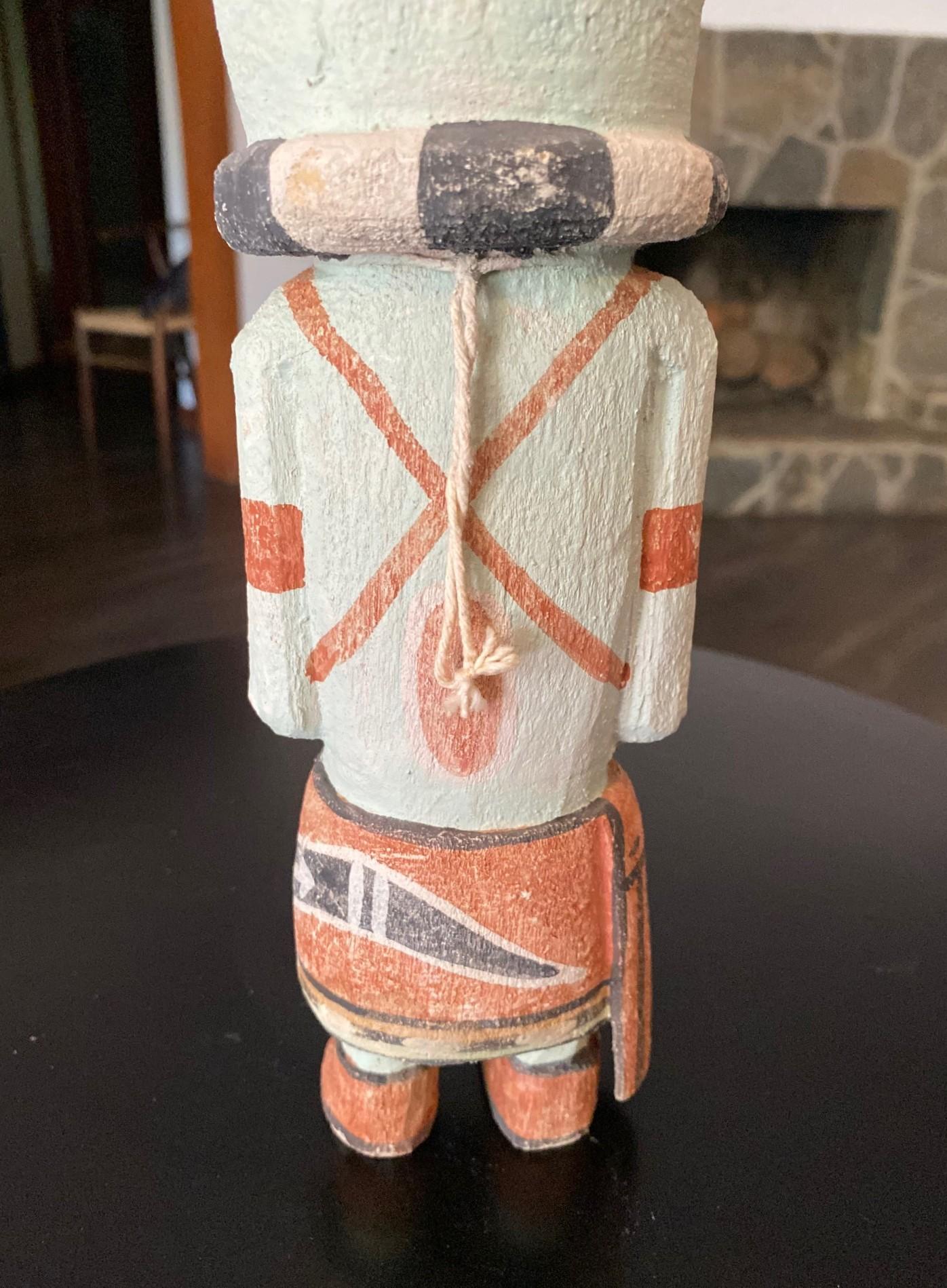 Escultura Tótem de Madera Kachina Muñeca Katsina de los Indios Nativos Americanos Hopi del Sudoeste en venta 6