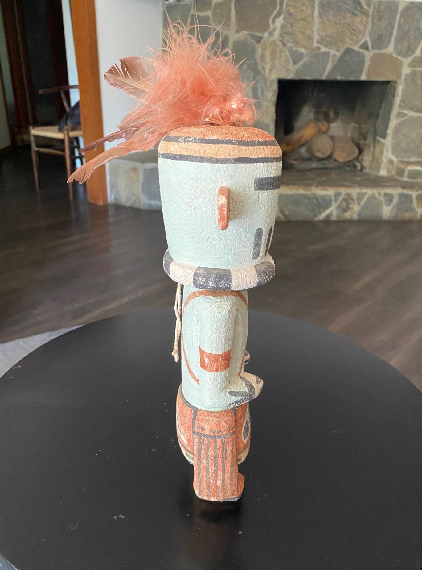 Escultura Tótem de Madera Kachina Muñeca Katsina de los Indios Nativos Americanos Hopi del Sudoeste en venta 7