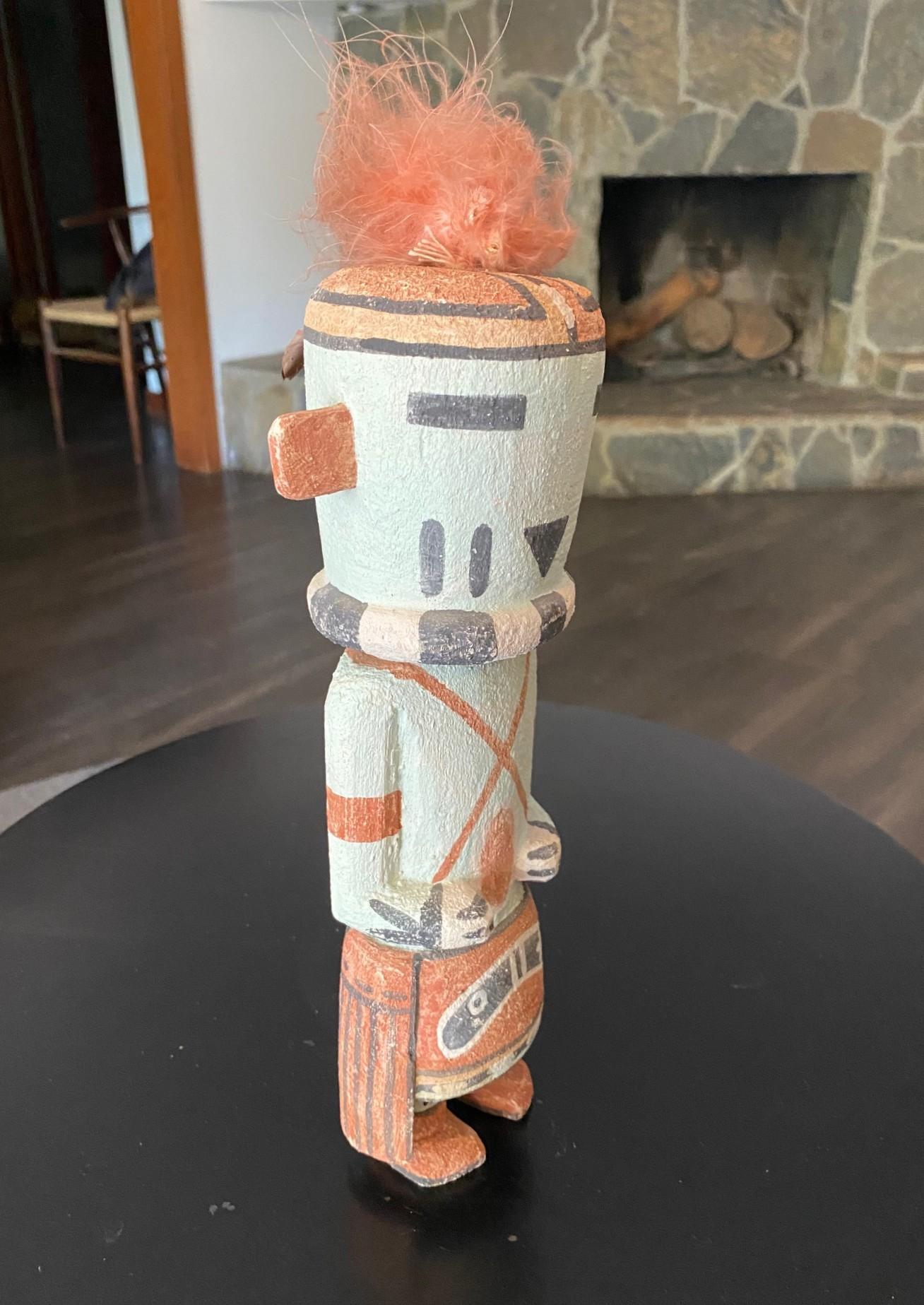 Escultura Tótem de Madera Kachina Muñeca Katsina de los Indios Nativos Americanos Hopi del Sudoeste en venta 8