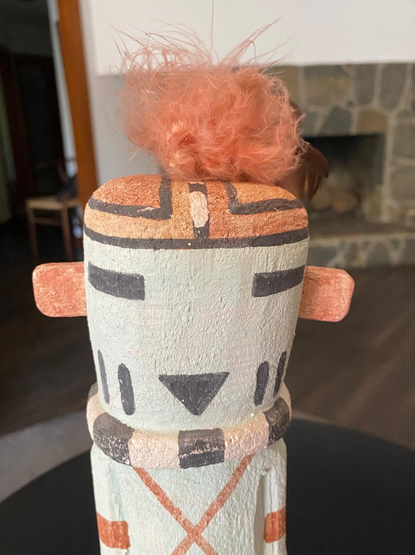 Escultura Tótem de Madera Kachina Muñeca Katsina de los Indios Nativos Americanos Hopi del Sudoeste nativo estadounidense en venta