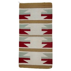Native American Indian Navajo Spun & Woven Wool Saddle Blanket C1920