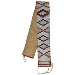 Native American Indian Rare Blackfoot Beaded Belt