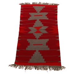 Native American Indian Southwest Navajo Wool Rug 20th C