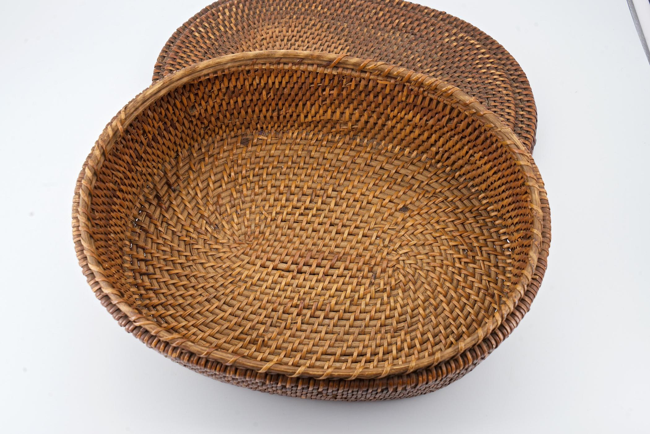 Native American Indian Woven Coiled Lidded Oval Basket 4