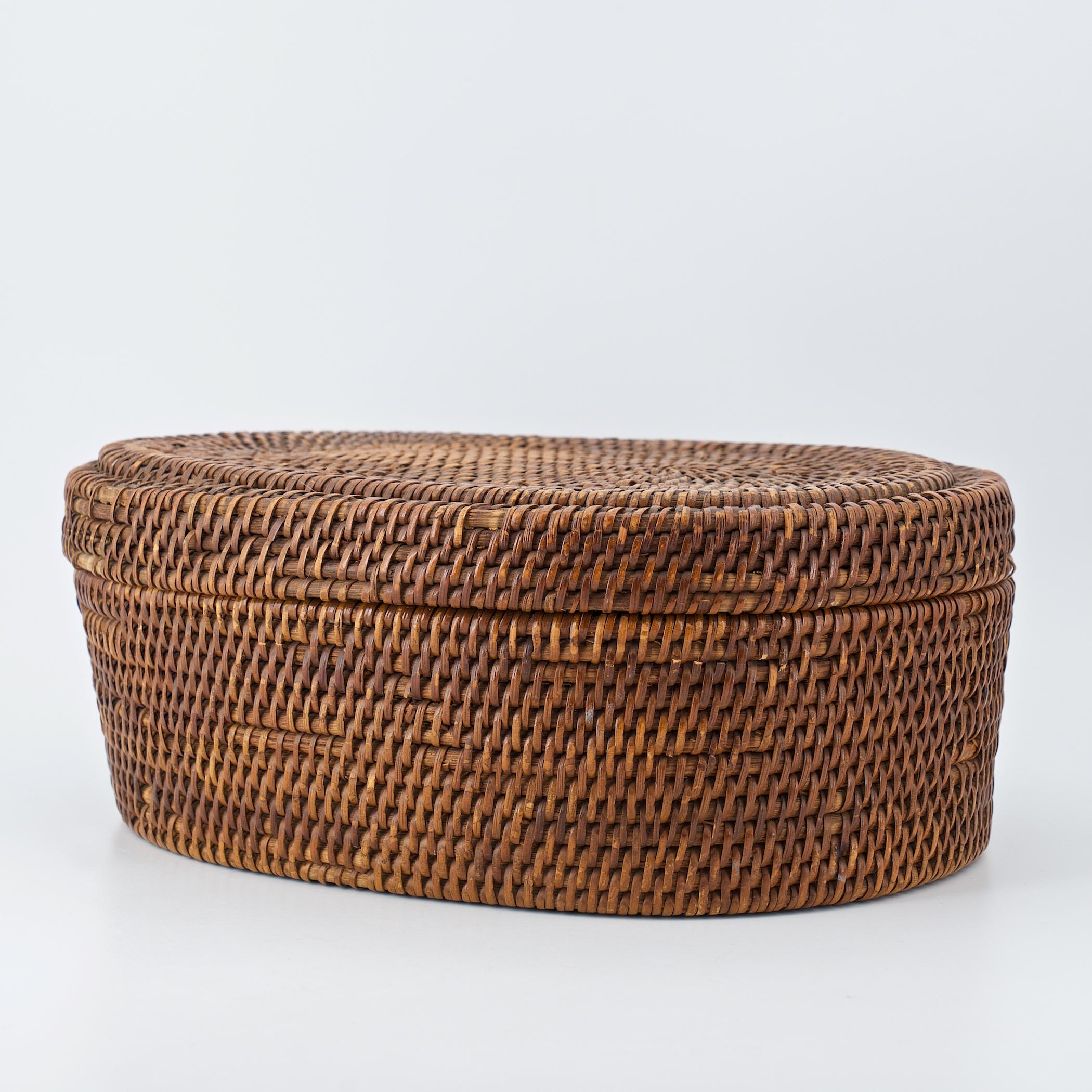 oval woven basket