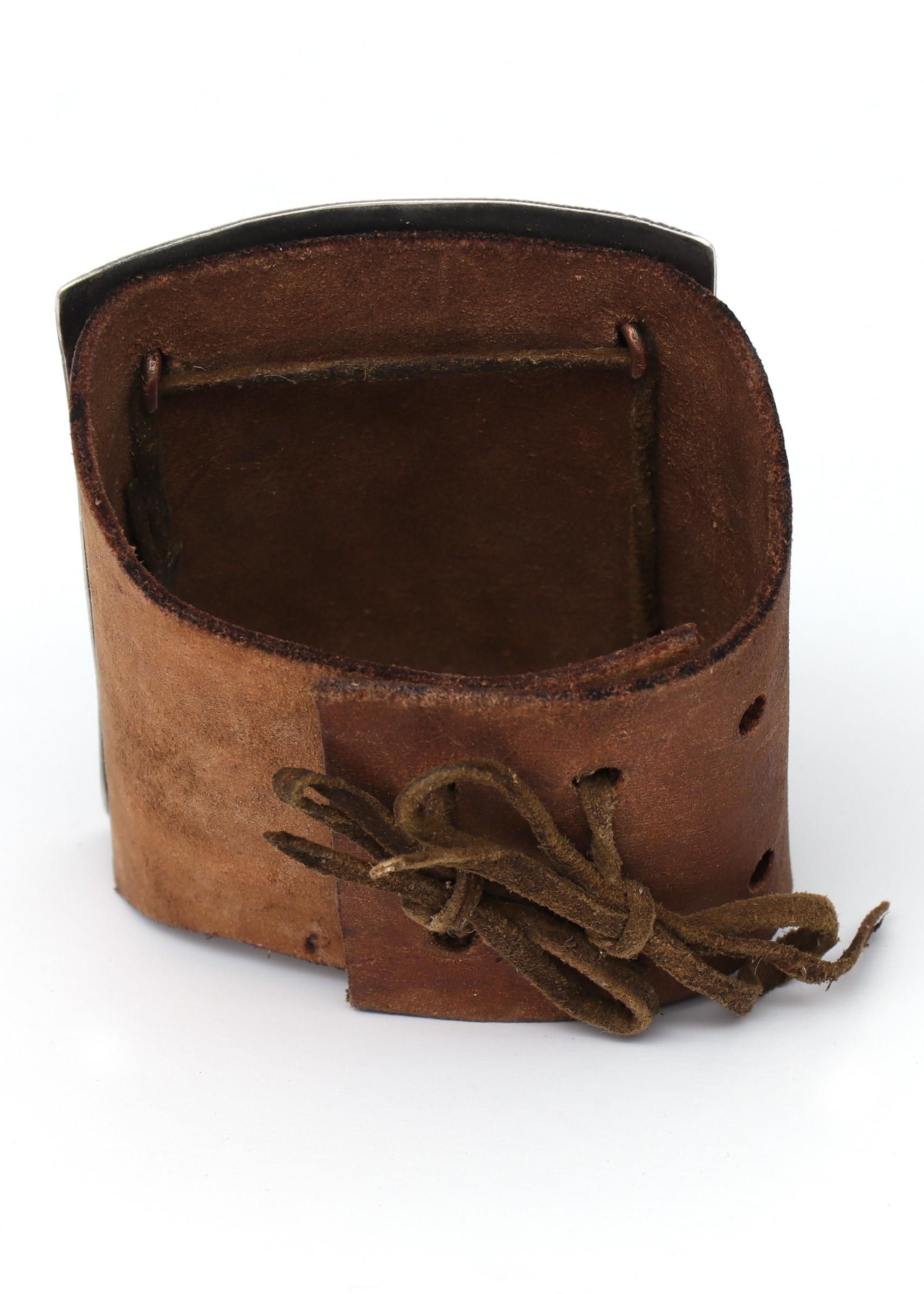 Native American Ketoh, New Leather, 20th Century Jewelry and Metalwork Bracelet In Good Condition In Denver, CO