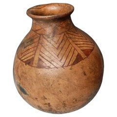 Amérindiens de grande taille  Pot à eau en terre cuite Pima Antiquités Décoratives