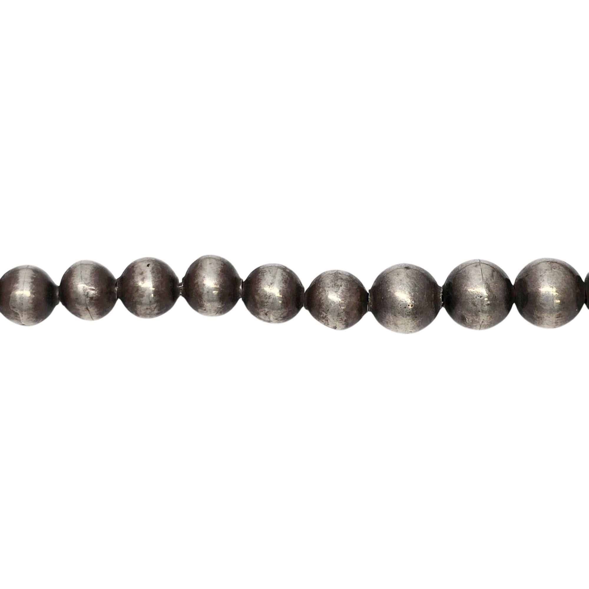 Native American M Begay Sterling Silver Spiny Oyster Necklace #20842 For Sale 1