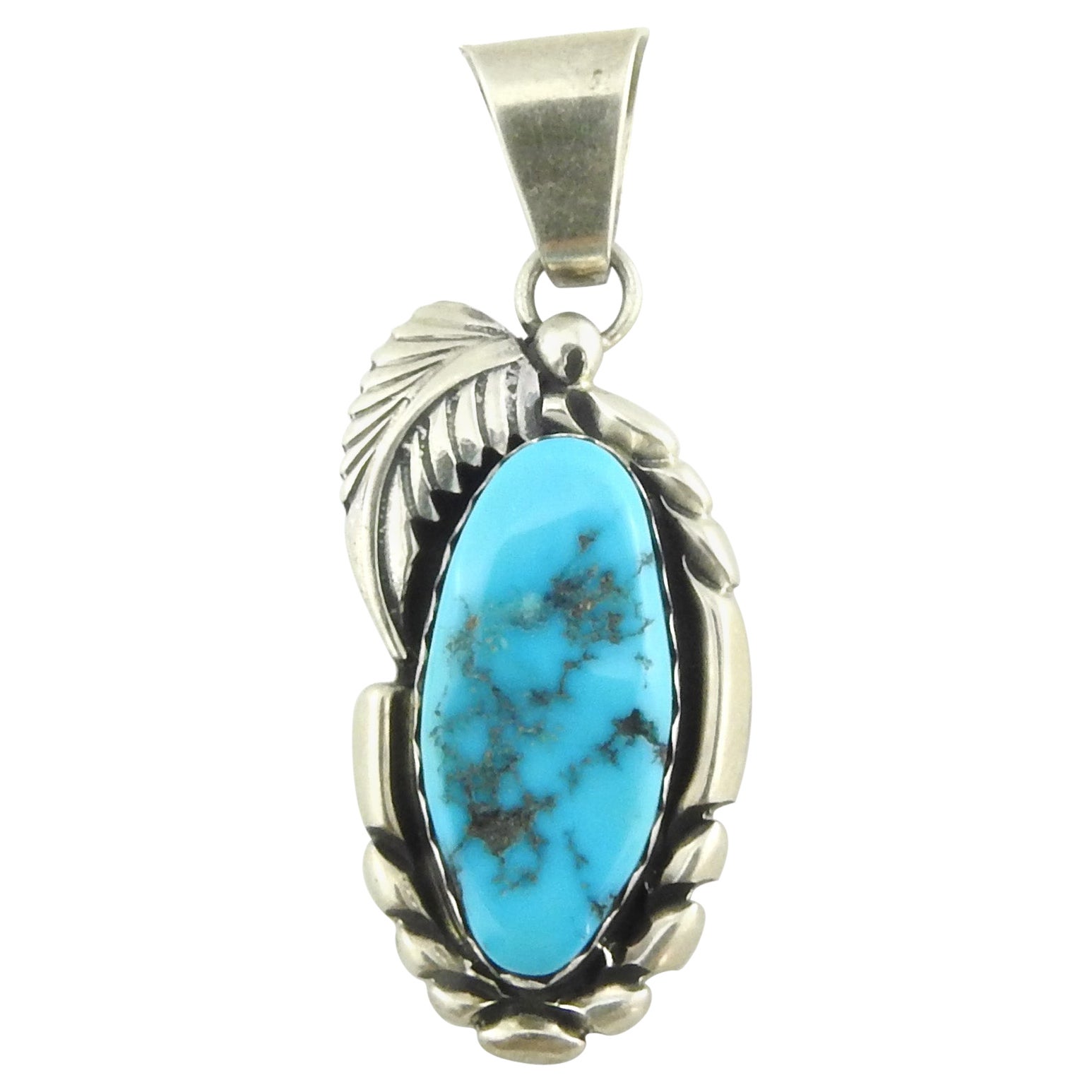 Türkis-Anhänger, Native American, M. Tsosie, Sterlingsilber