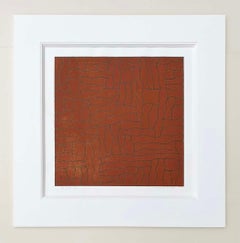 Native American Modernist George Morrison "Red Cube" Lithograph 30/75