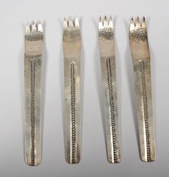 Native American Modernist Silver Flatware Set
