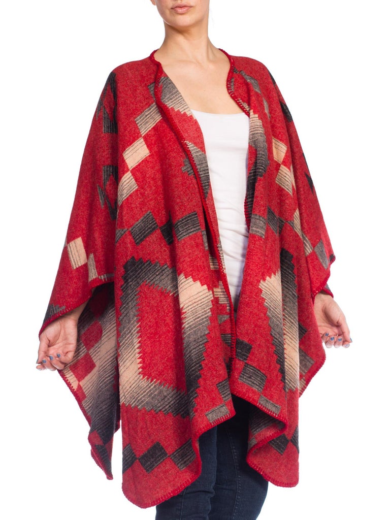 Native American Navajo Blanket Poncho Wool Cape at 1stDibs navajo