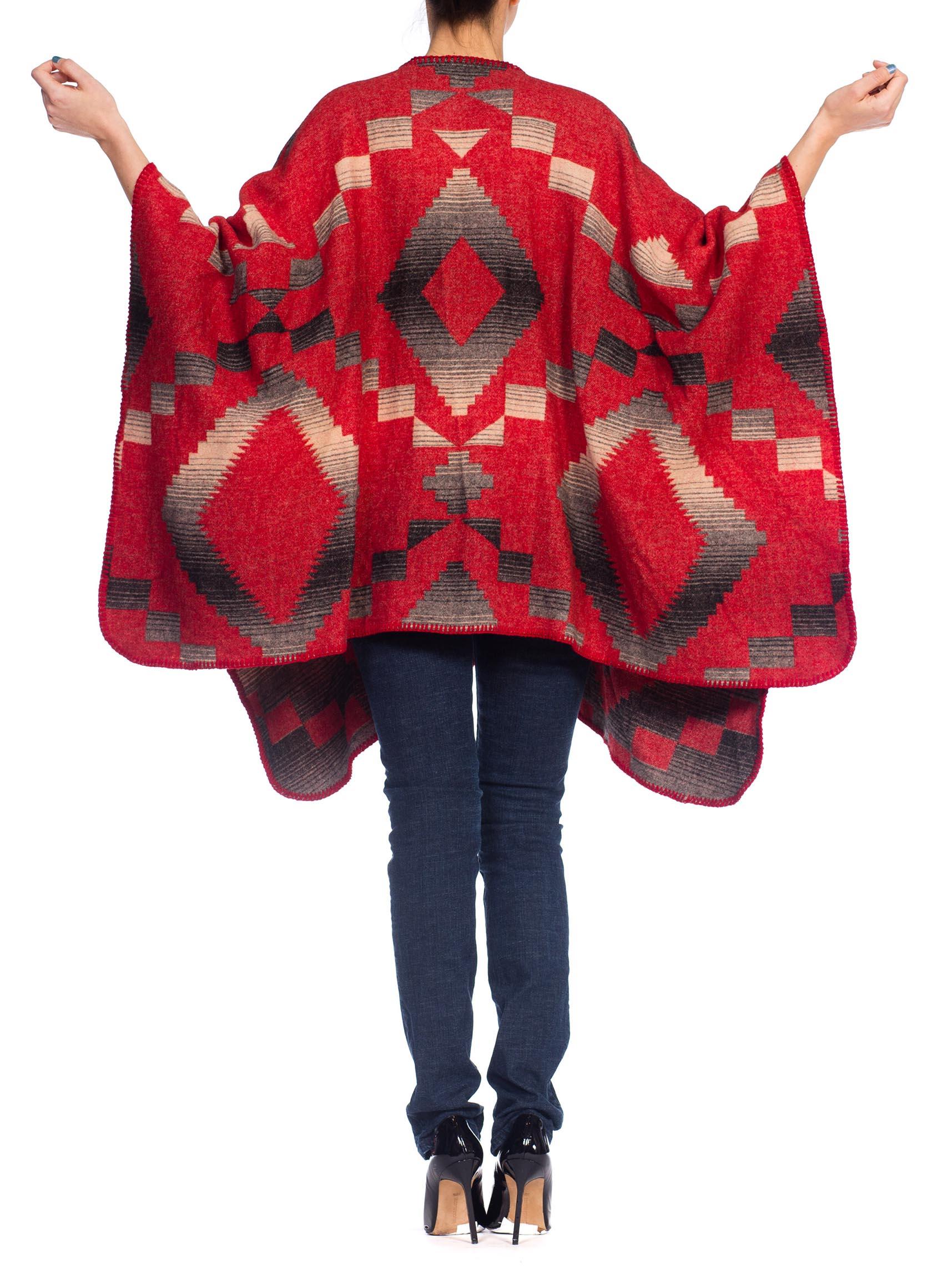 Native American Navajo Blanket Poncho Wool Cape at 1stDibs | navajo poncho  mens, native american poncho, native american wool poncho