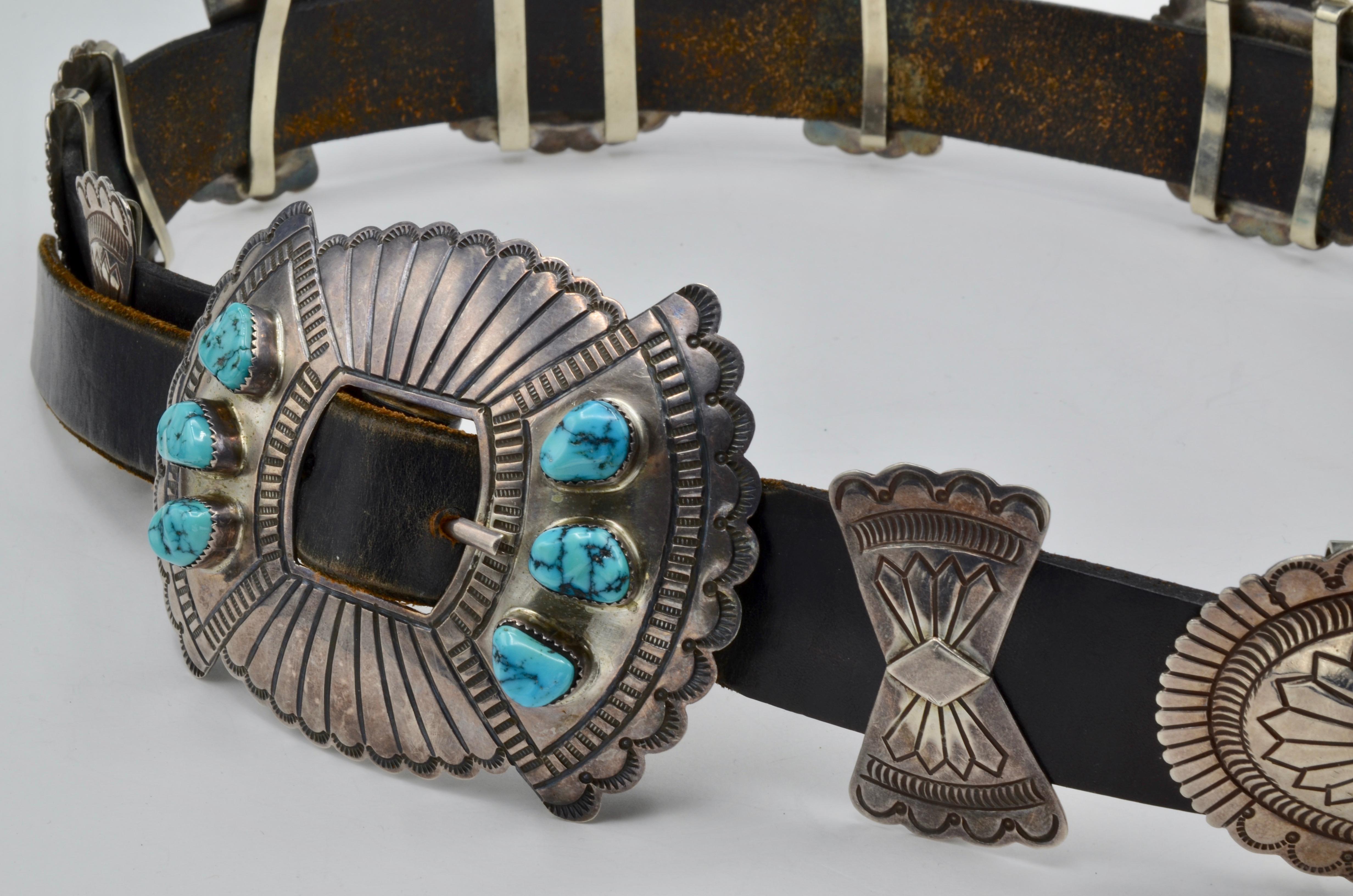 vintage navajo concho belt