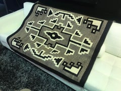 Indigenous Southwest Native American Indian Navajo Handwoven Rug Blanket