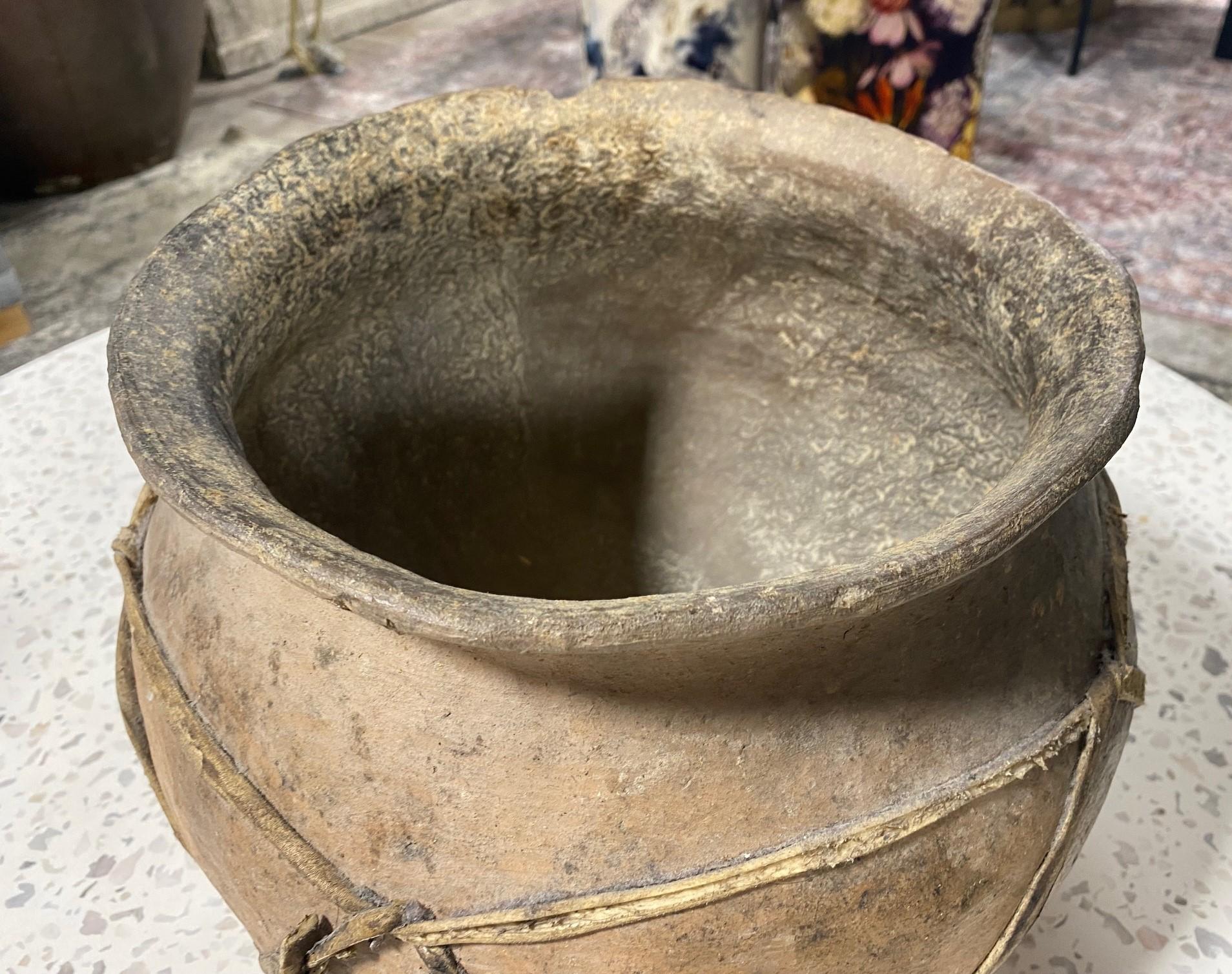 Native American Navajo Indian Hand Built Clay Pottery Bowl Jar Pot, 19th Century 8