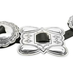 Nativo americano Navajo John B. Begay jr. Cintura in argento Sterling 9 Concho