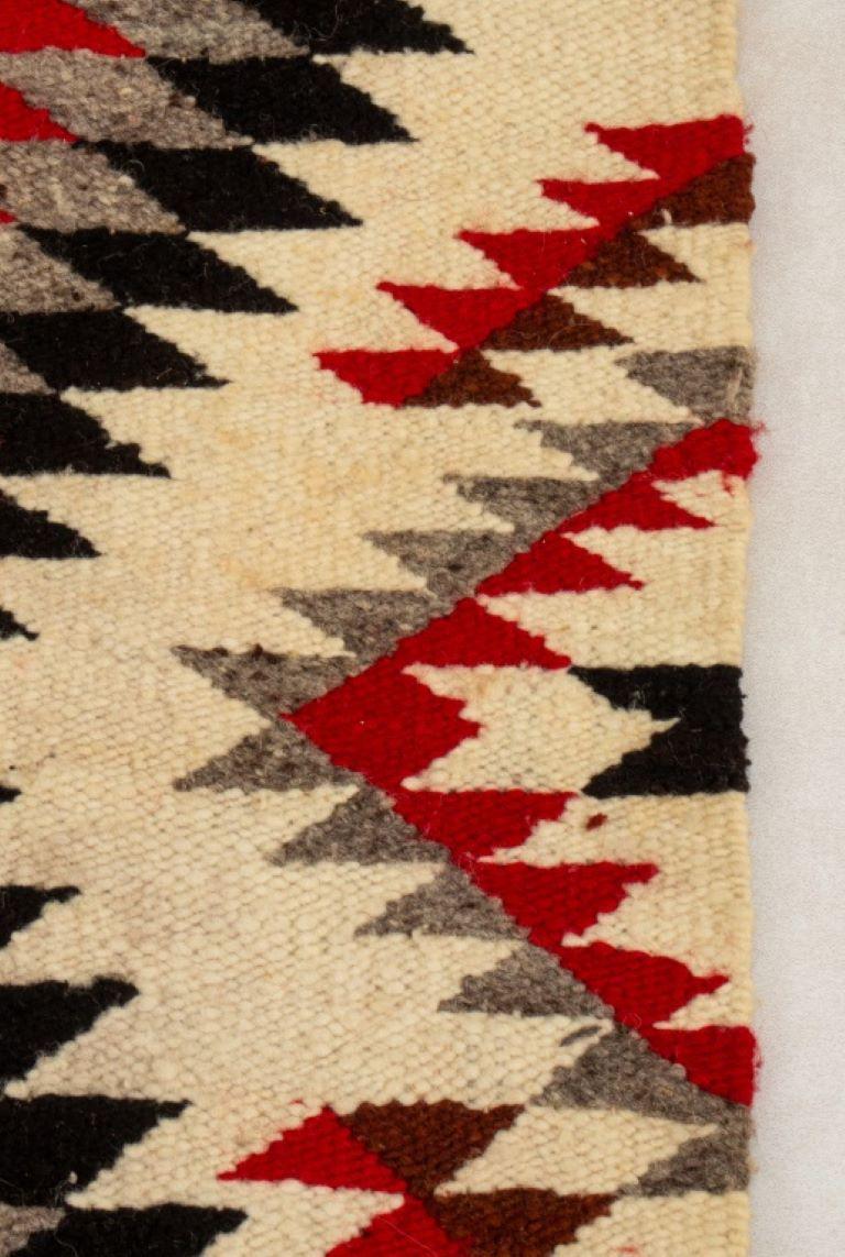 Wool Native American Navajo Rug 3' x 1.5' For Sale