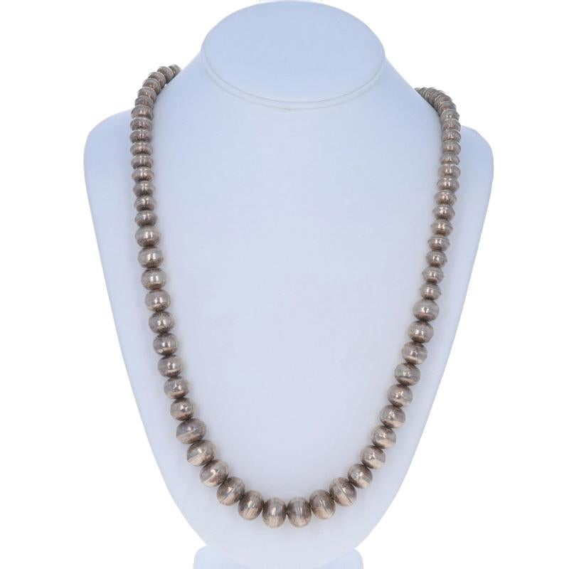 Navajo, nativo americano, collana di perline graduate vintage da 30