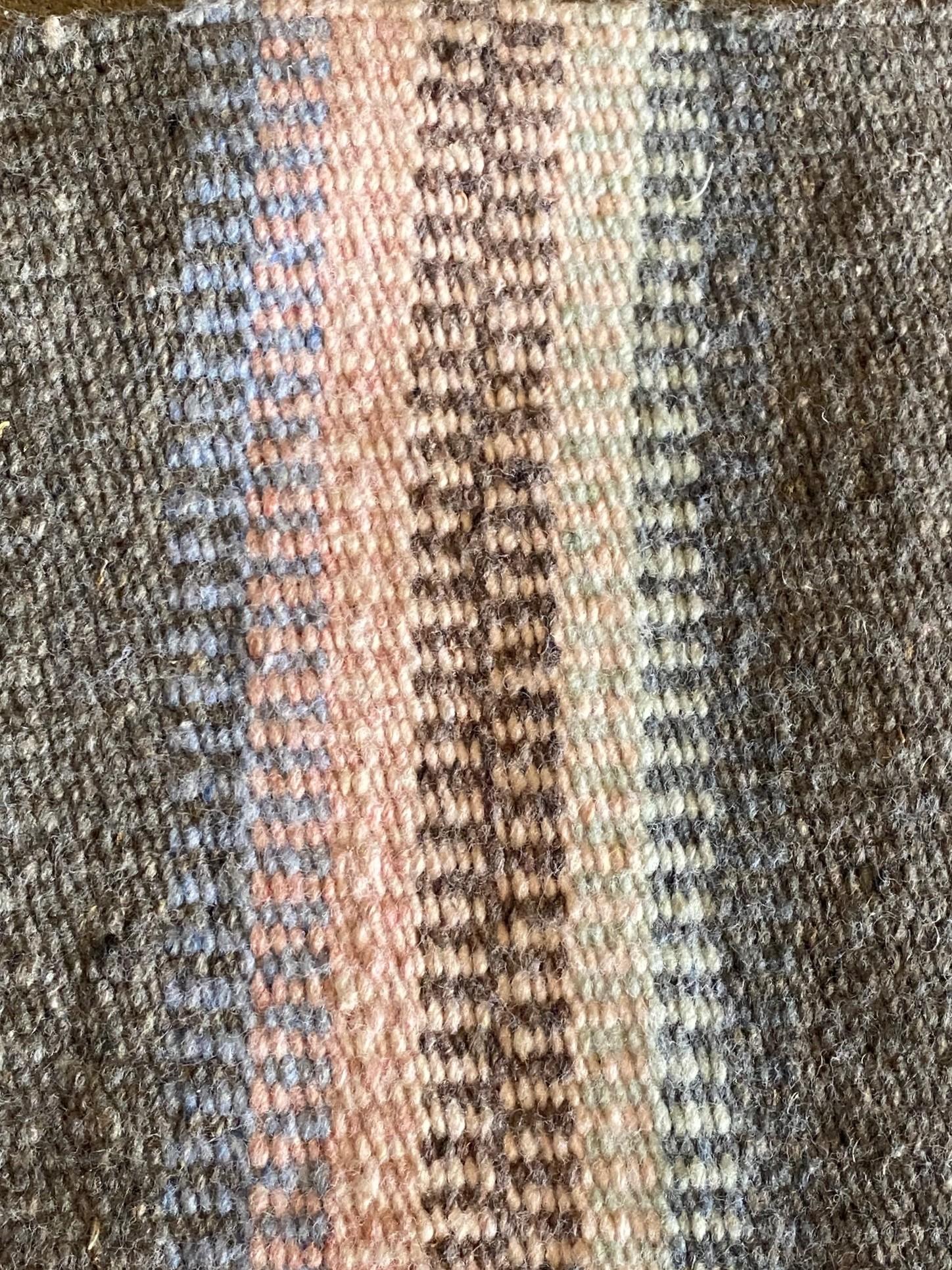 Native American Navajo Yei Yeibichai Handwoven Pictorial Wool Rug Blanket im Angebot 7