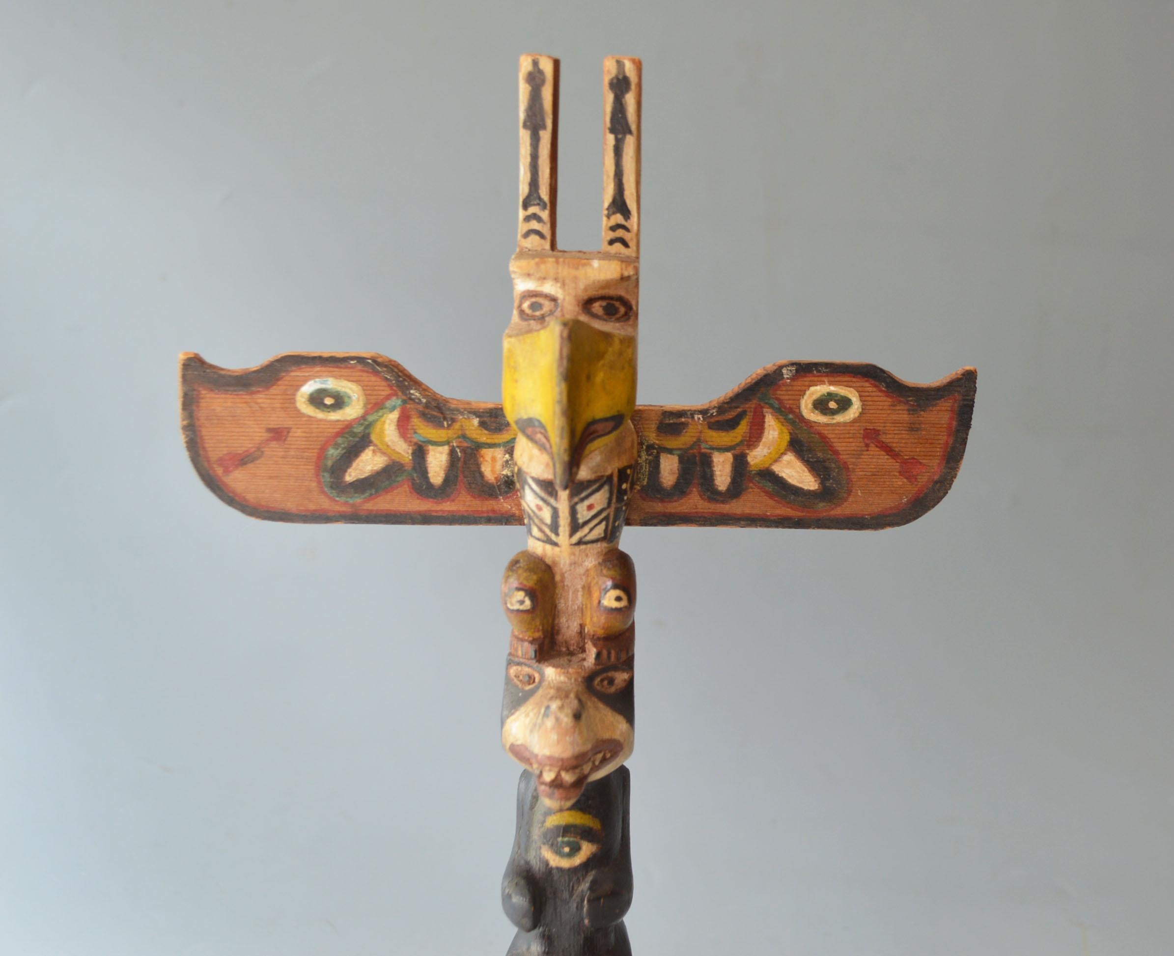 Canadian Native American North West Coast Vintage Totem  Haida 
