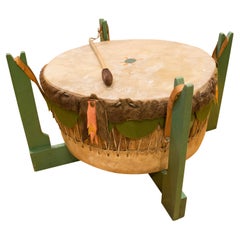 Native American Ojibwe Pow Wow Drum