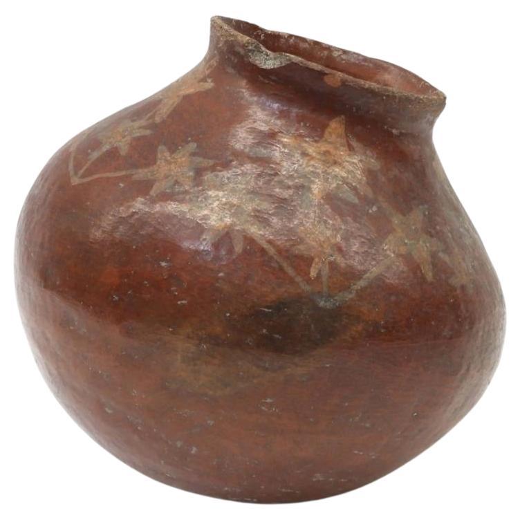 19th Century Native American Olla Tribe Pottery Vase For Sale